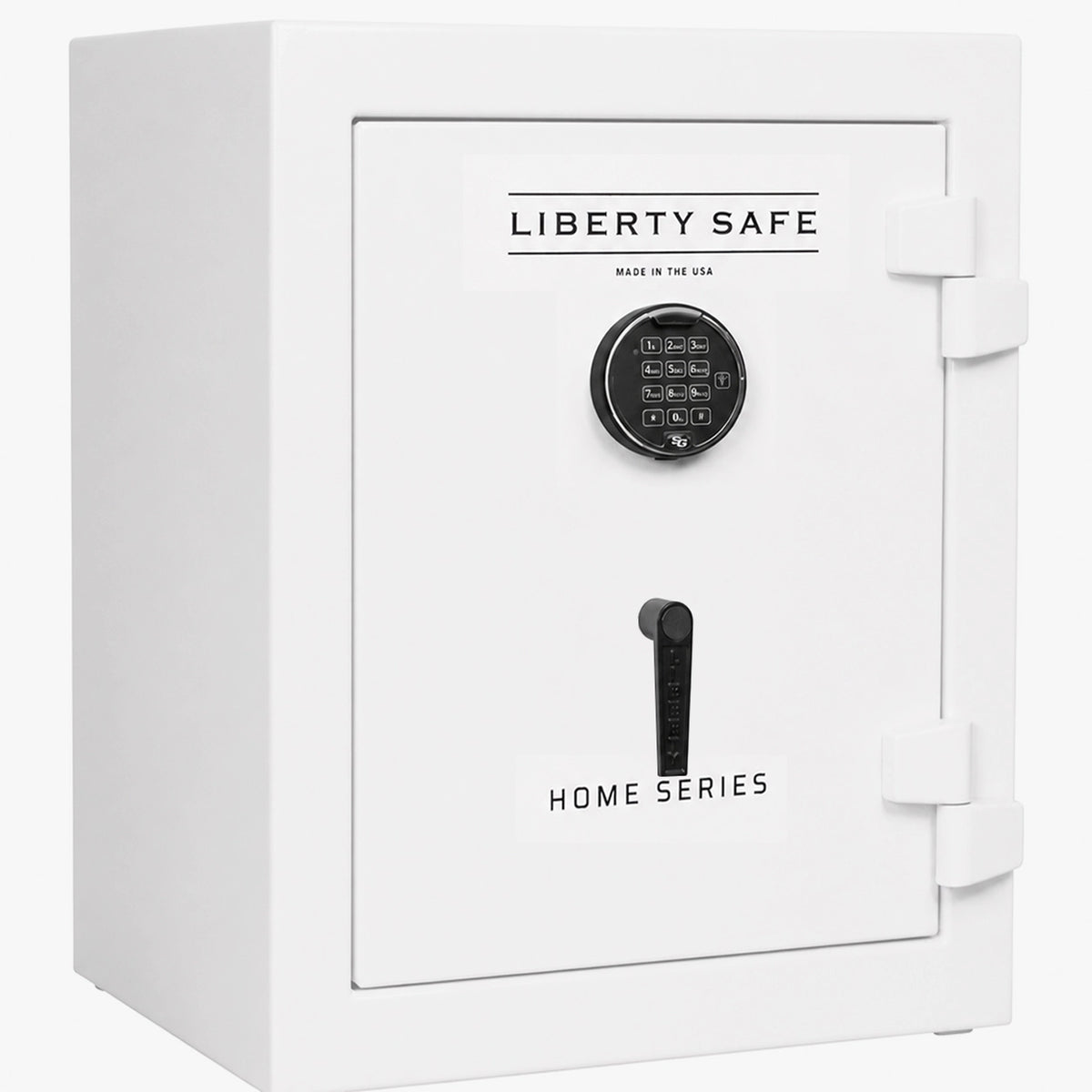 Liberty Home Safe 08 in Textured Speckled White with electronic lock