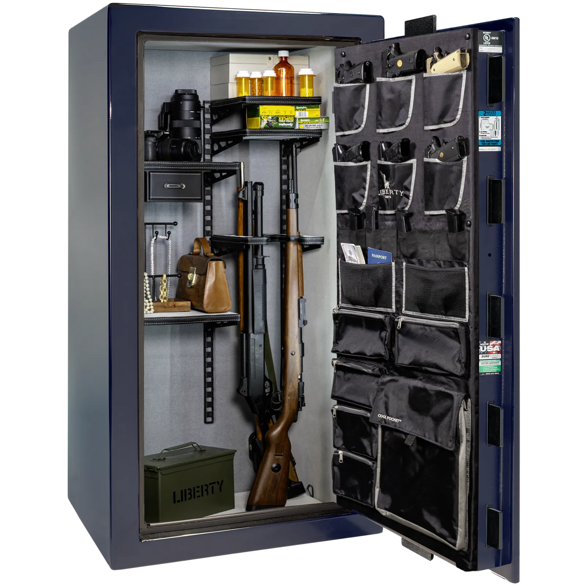 Liberty Lincoln 25 Blue Gloss Pro Flex interior – loaded configuration