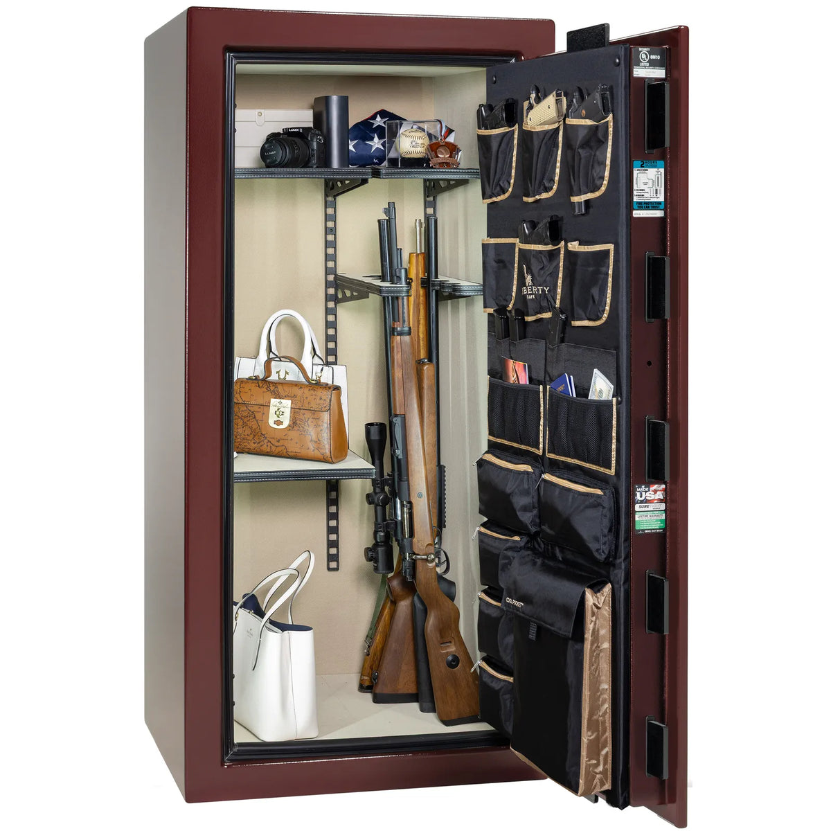 Liberty Lincoln 25 Burgundy Marble Pro Flex interior – loaded configuration