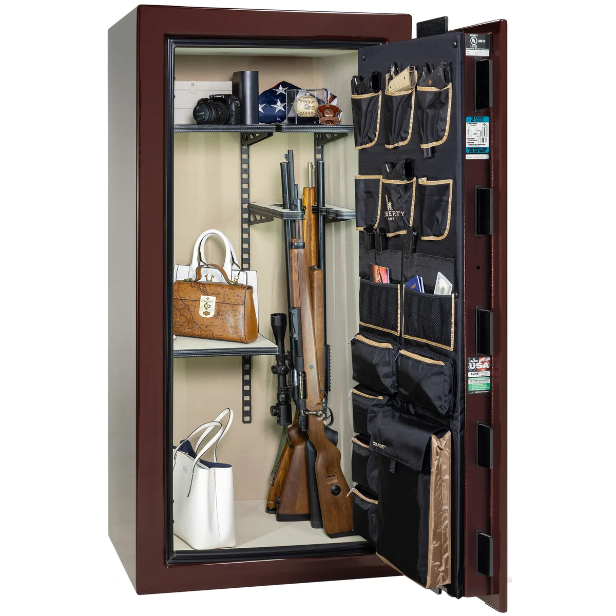 Liberty Lincoln 25 Burgundy Gloss Pro Flex interior – loaded configuration
