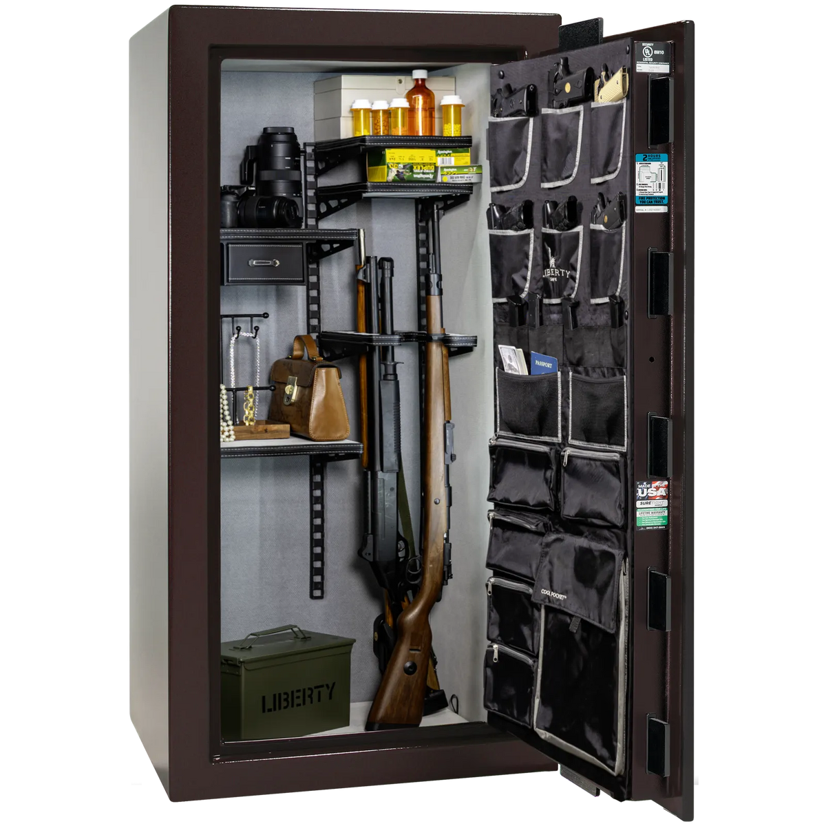 Liberty Lincoln 25 Black Cherry Gloss Pro Flex interior – loaded configuration