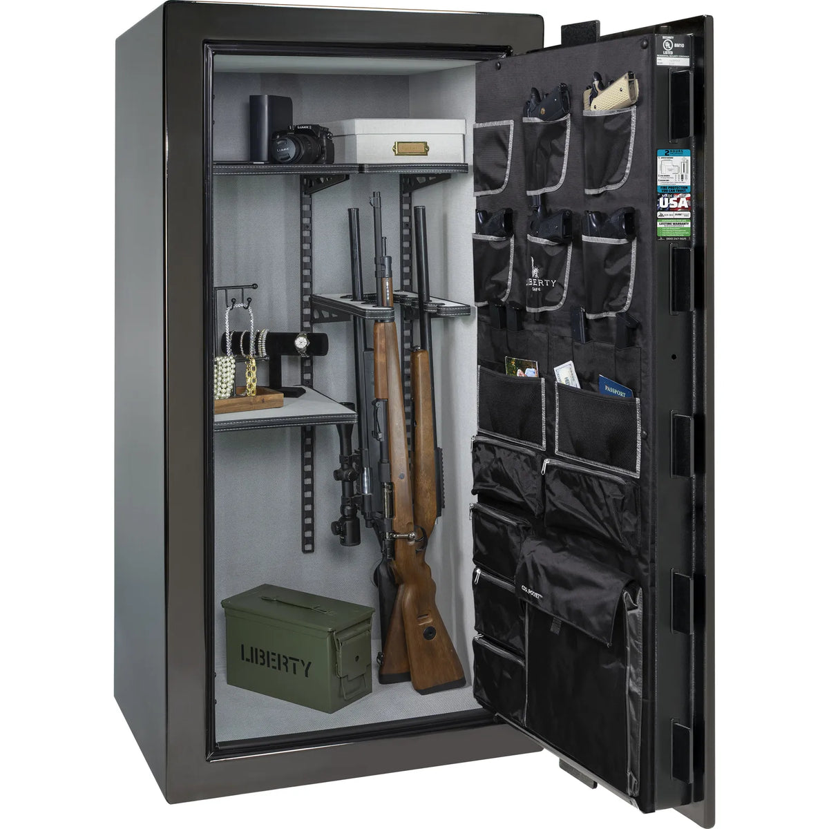 Liberty Lincoln 25 Black Gloss Pro Flex interior – loaded configuration