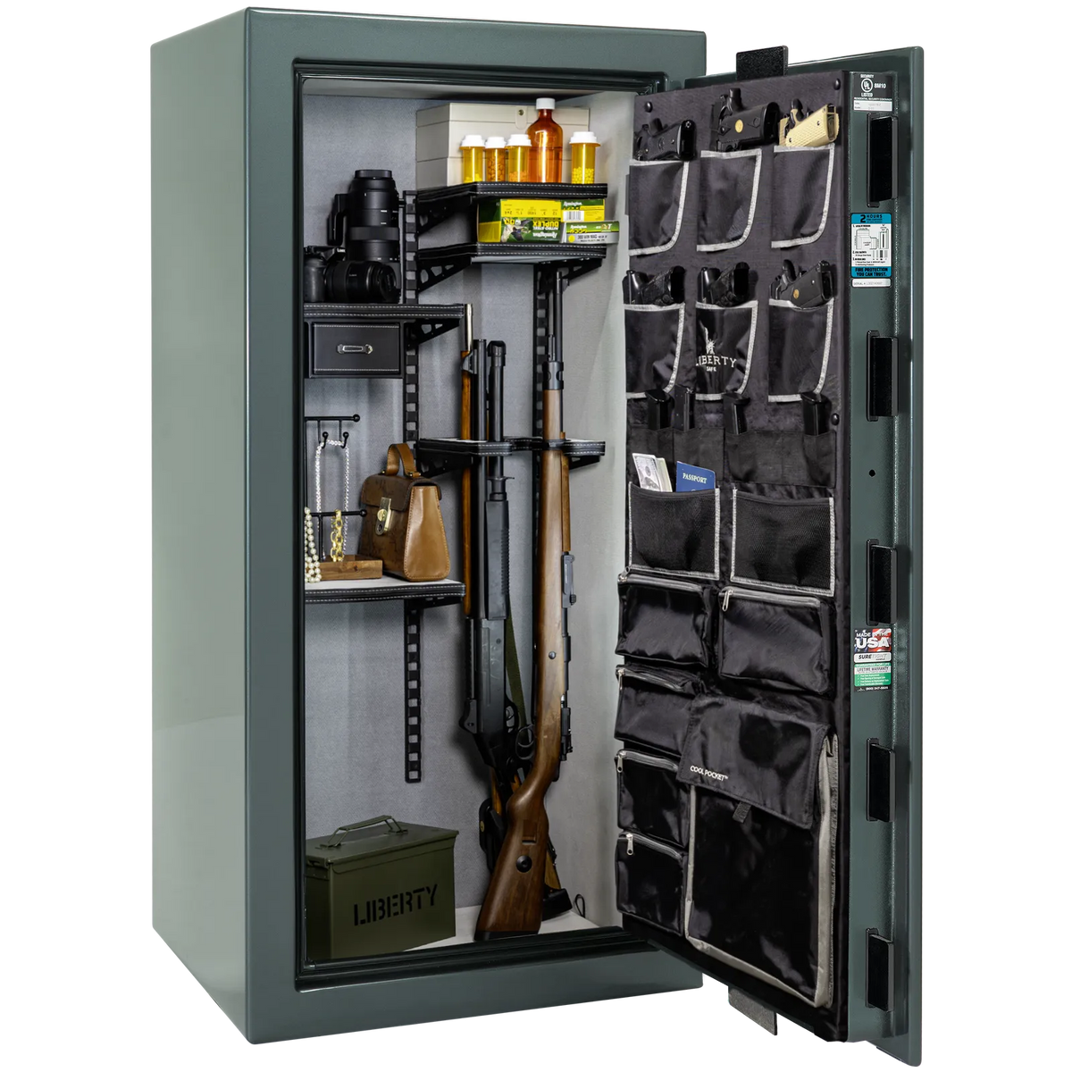 Liberty Lincoln 25 Forest Mist Gloss Pro Flex interior – loaded configuration