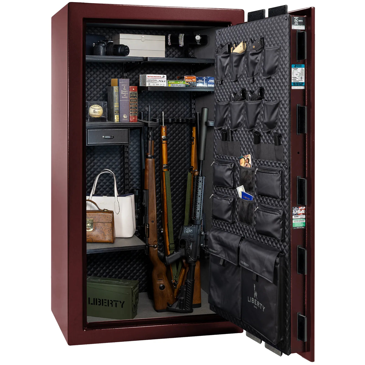 Liberty Lincoln 40 Burgundy Marble Signature interior – loaded configuration