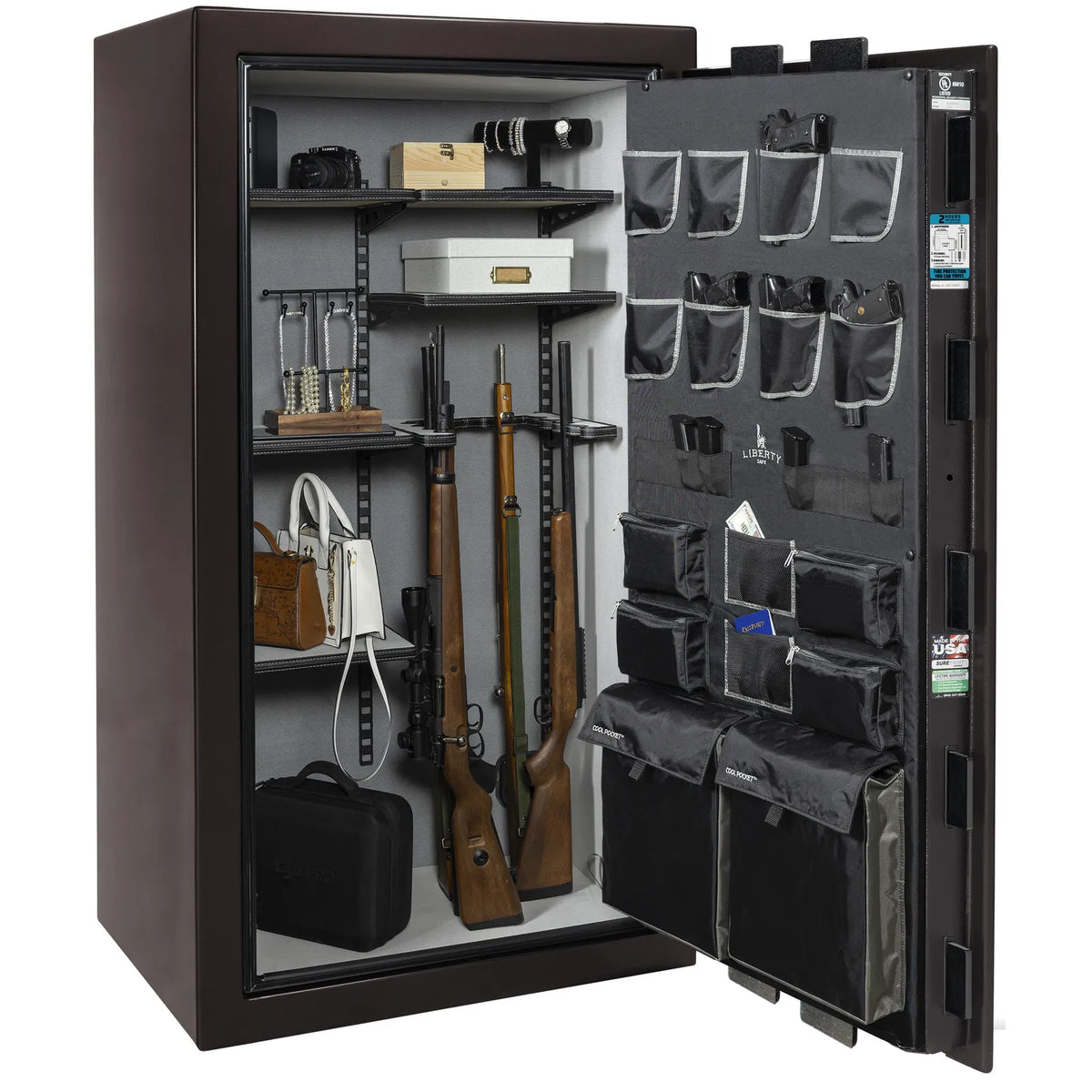 Liberty Lincoln 40 Black Cherry Gloss Pro Flex interior – loaded configuration