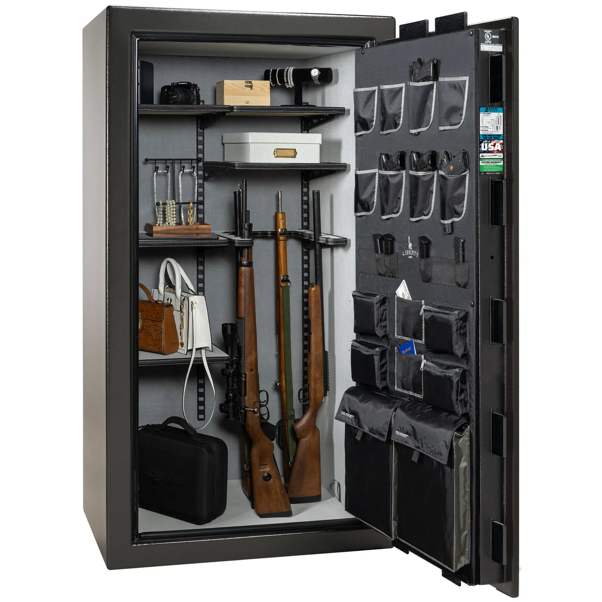 Liberty Lincoln 40 Black Gloss Pro Flex interior – loaded configuration