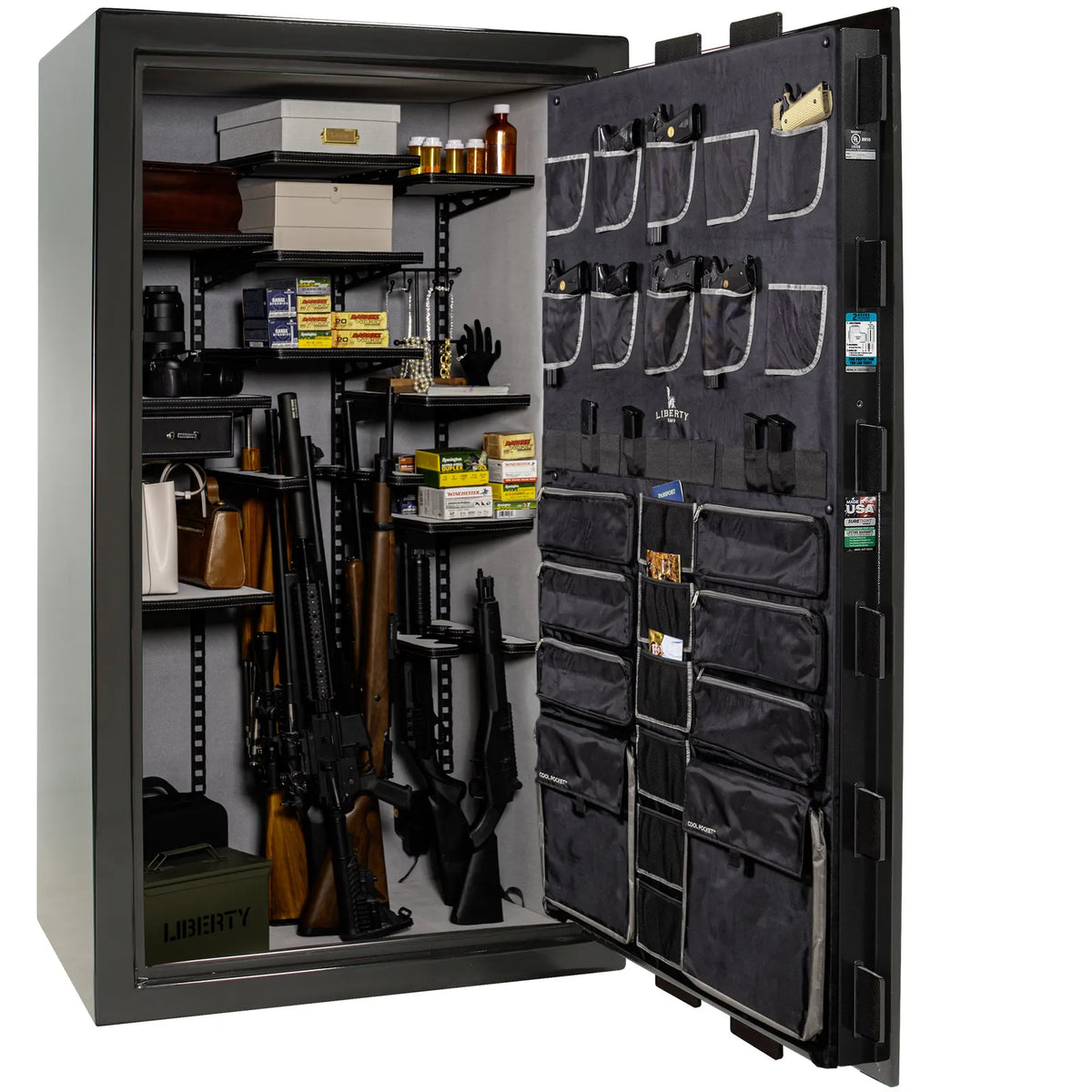 Liberty Lincoln 50 Black Gloss Pro Flex interior – loaded configuration