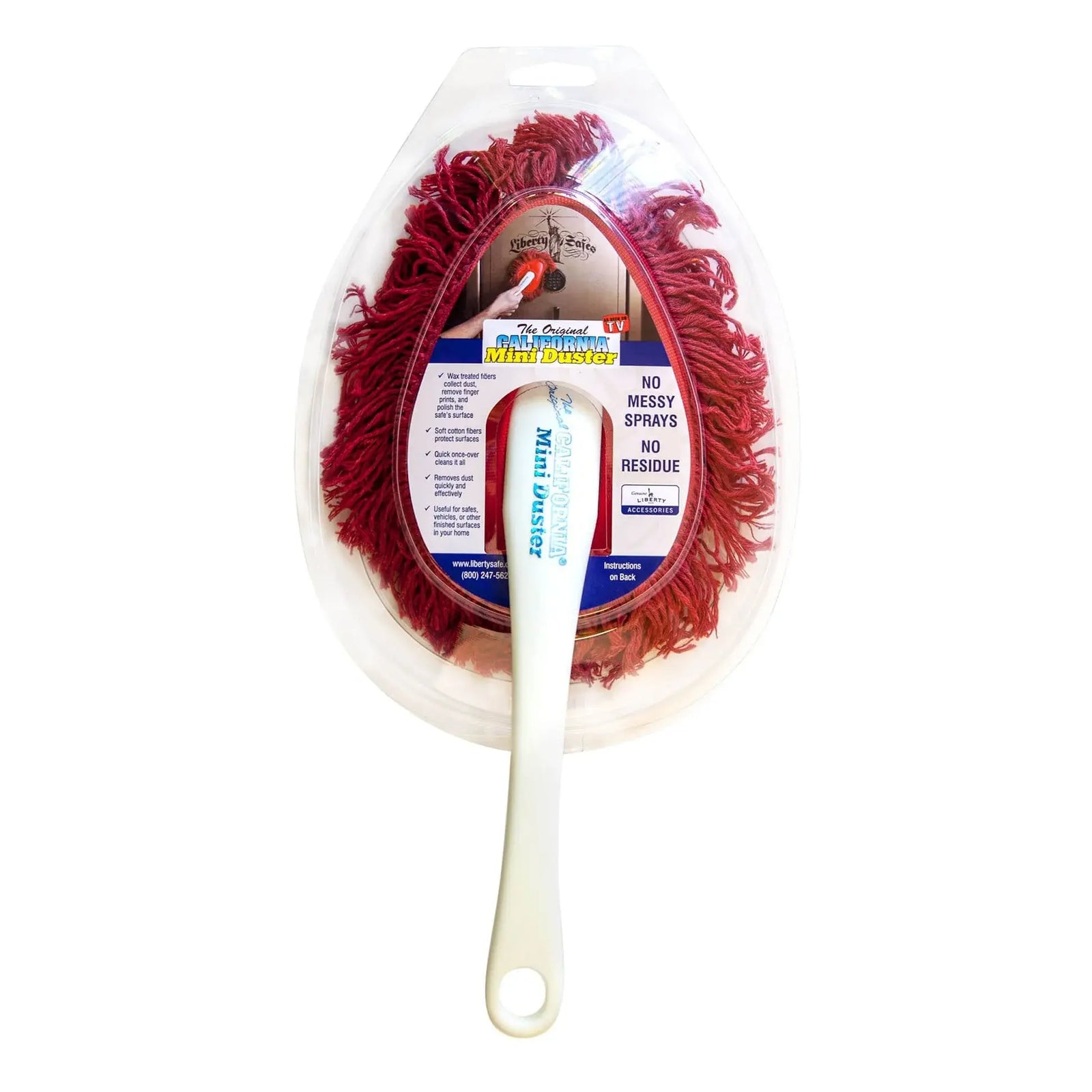 Liberty Safe Mini Duster for cleaning dust from gun safes and home safes without scratching the finish