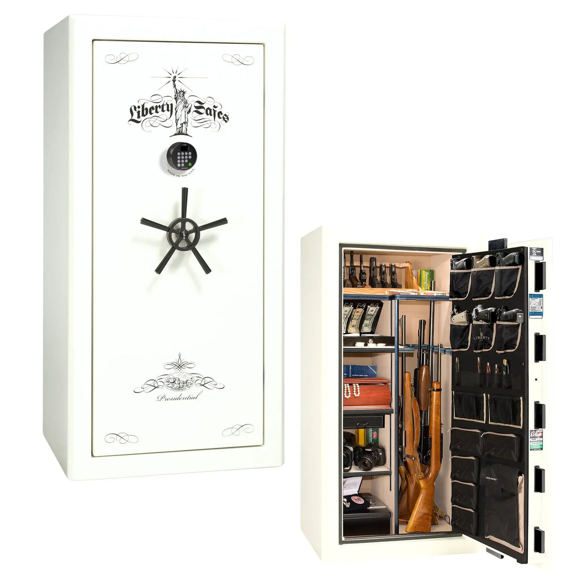 Liberty Safe Presidential 25 in white gloss