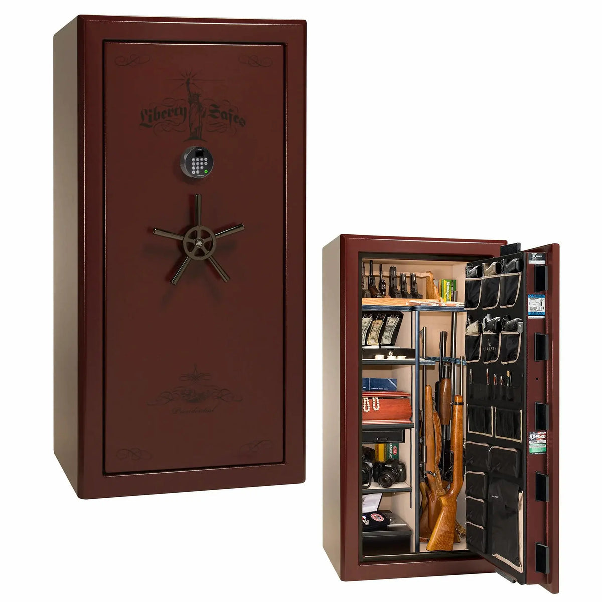Liberty Safe Presidential 25 in Burgundy Marble
