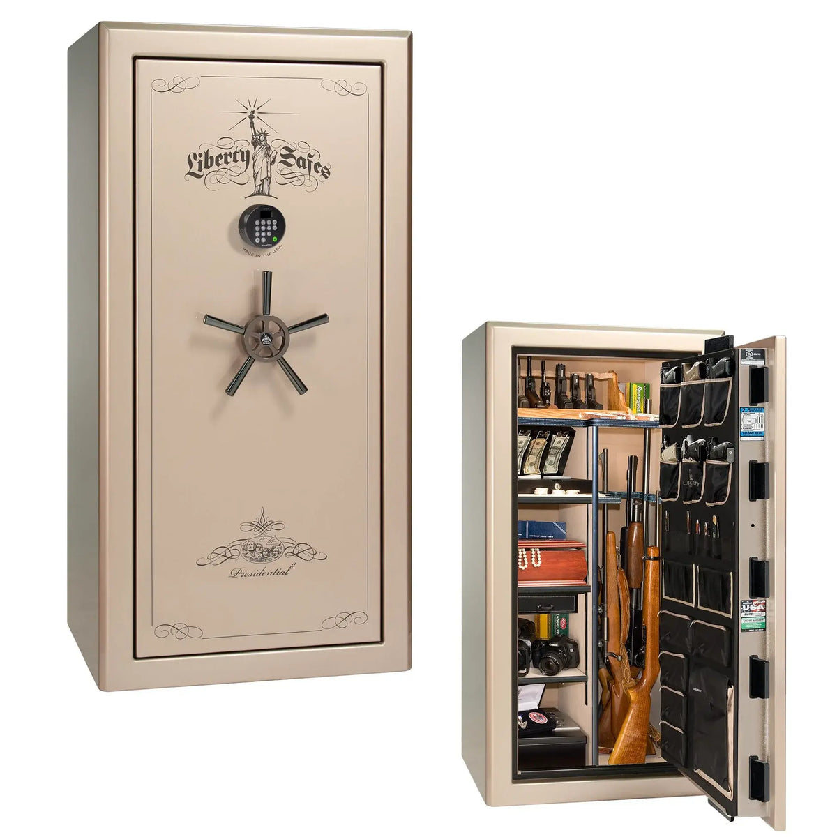 Liberty Safe Presidential 25 in champagne gloss