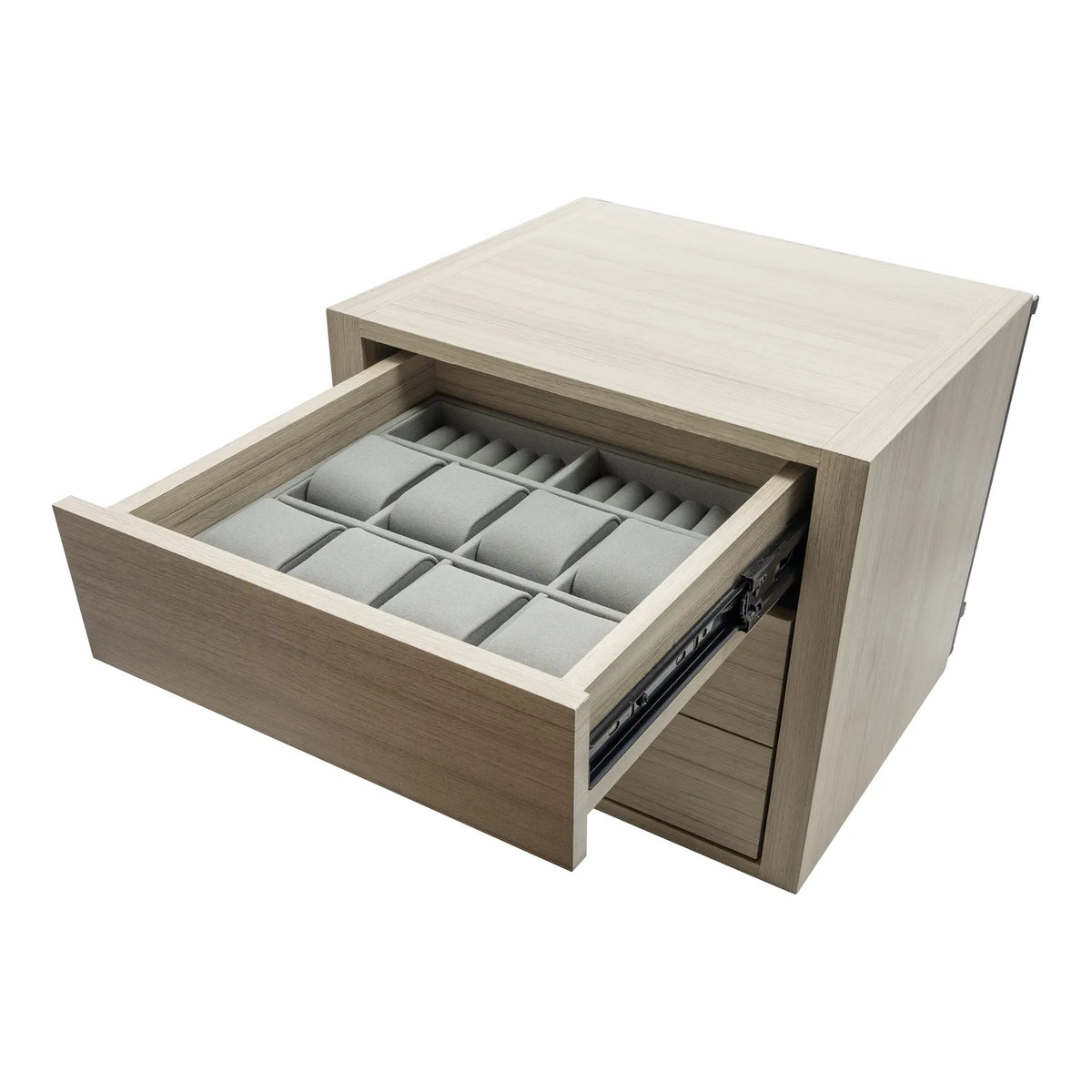 Open Pro Flex Jewelry Drawer with watch and jewelry storage