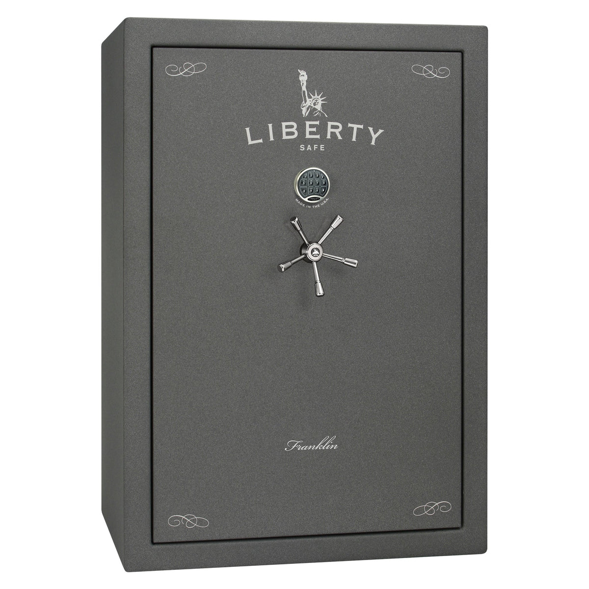 Liberty Safe Franklin 45 Widebody in Textured Granite  — exterior view.