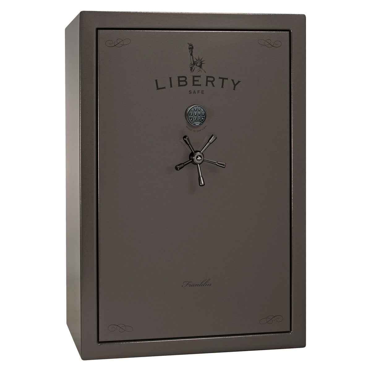 Liberty Safe Franklin 45 Widebody in Gray Marble — exterior view.