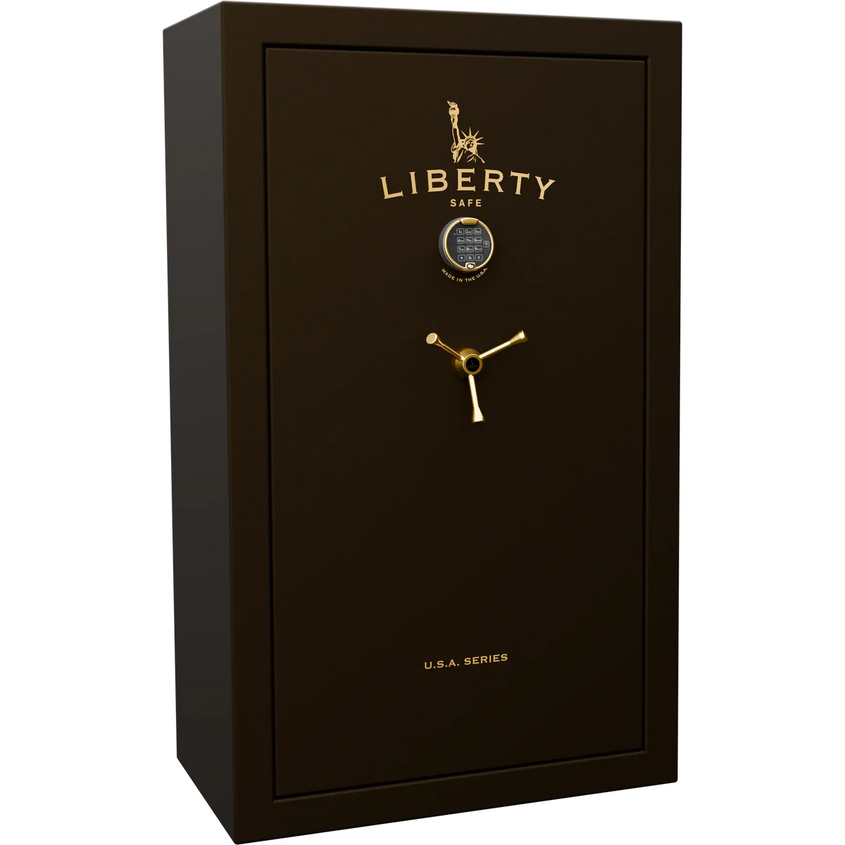 Liberty USA 36 safe in textured bronze with brass electronic lock