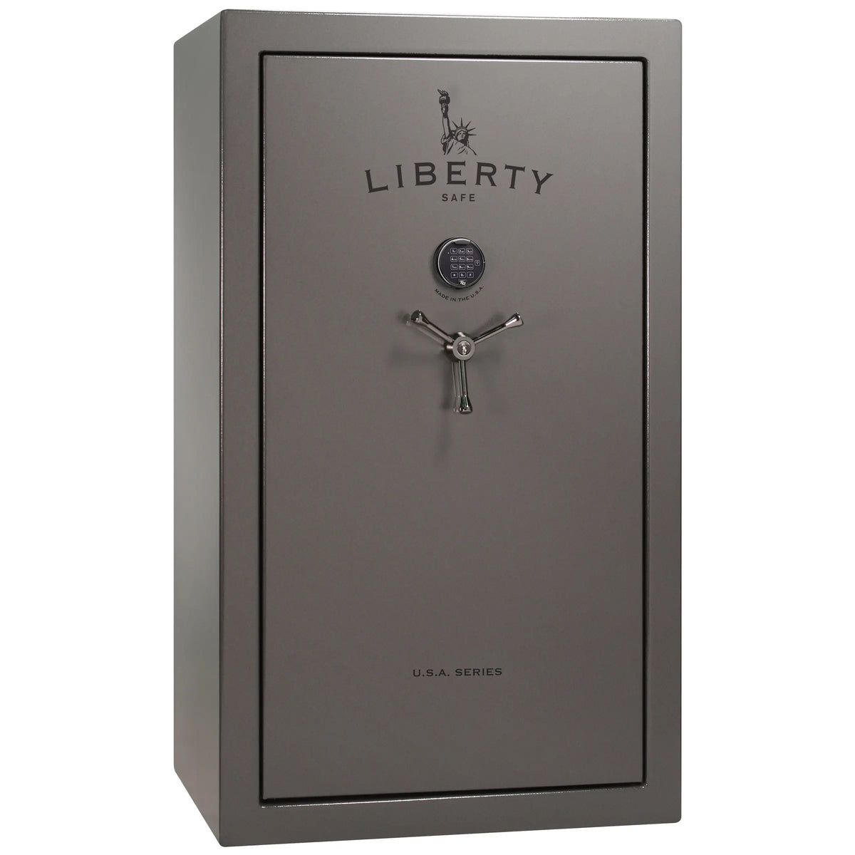 Liberty USA 36 safe in gray gloss with black chrome electronic lock
