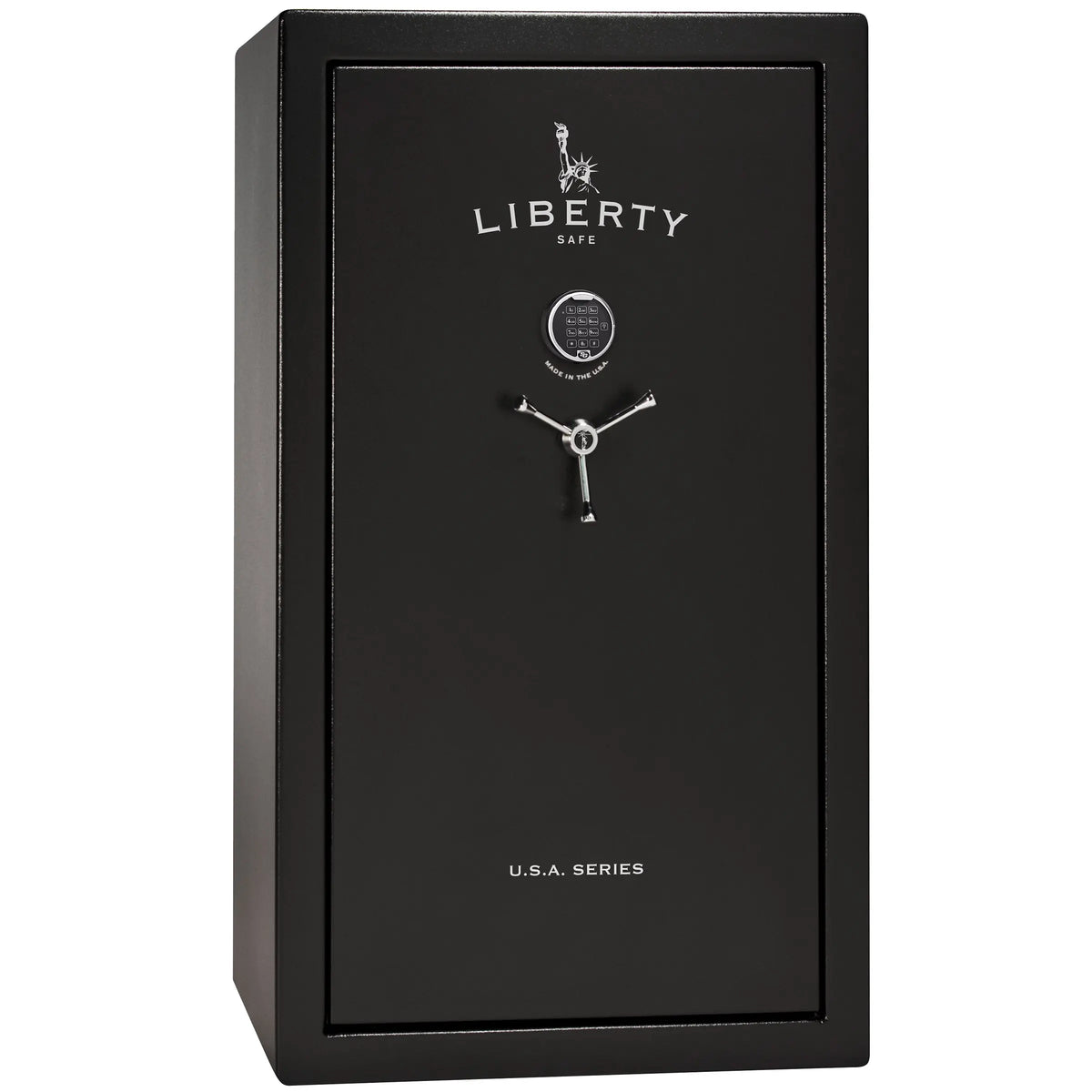 Liberty Safe USA 36 gun safe in textured black exterior
