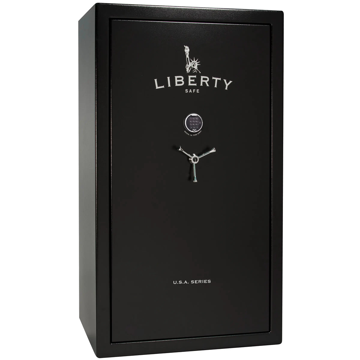 Liberty USA 50 safe in textured black with chrome electronic lock