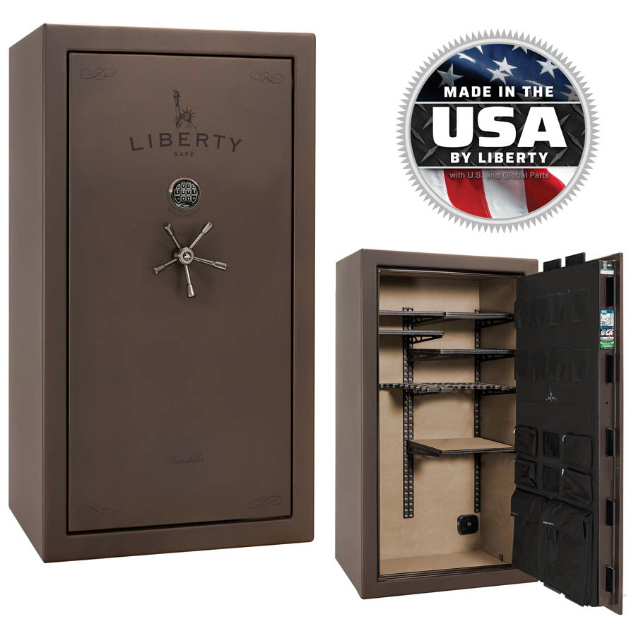 Liberty Safe Franklin 40 in Bronze Textured with Black Chrome.