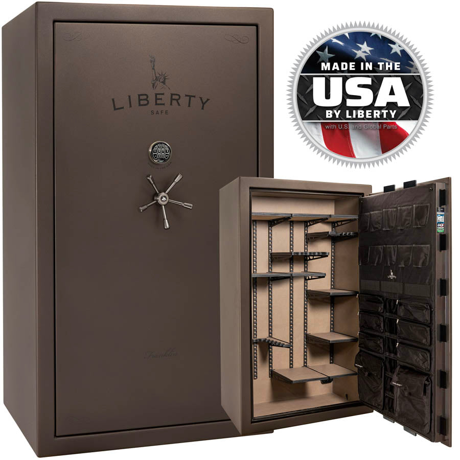 Liberty Safe Franklin 50 in Bronze Textured with Black Chrome.