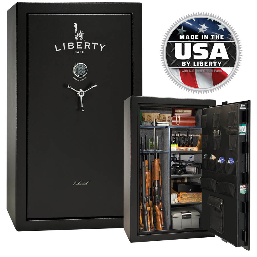 Liberty Colonial 30 Safe in Textured Black.
