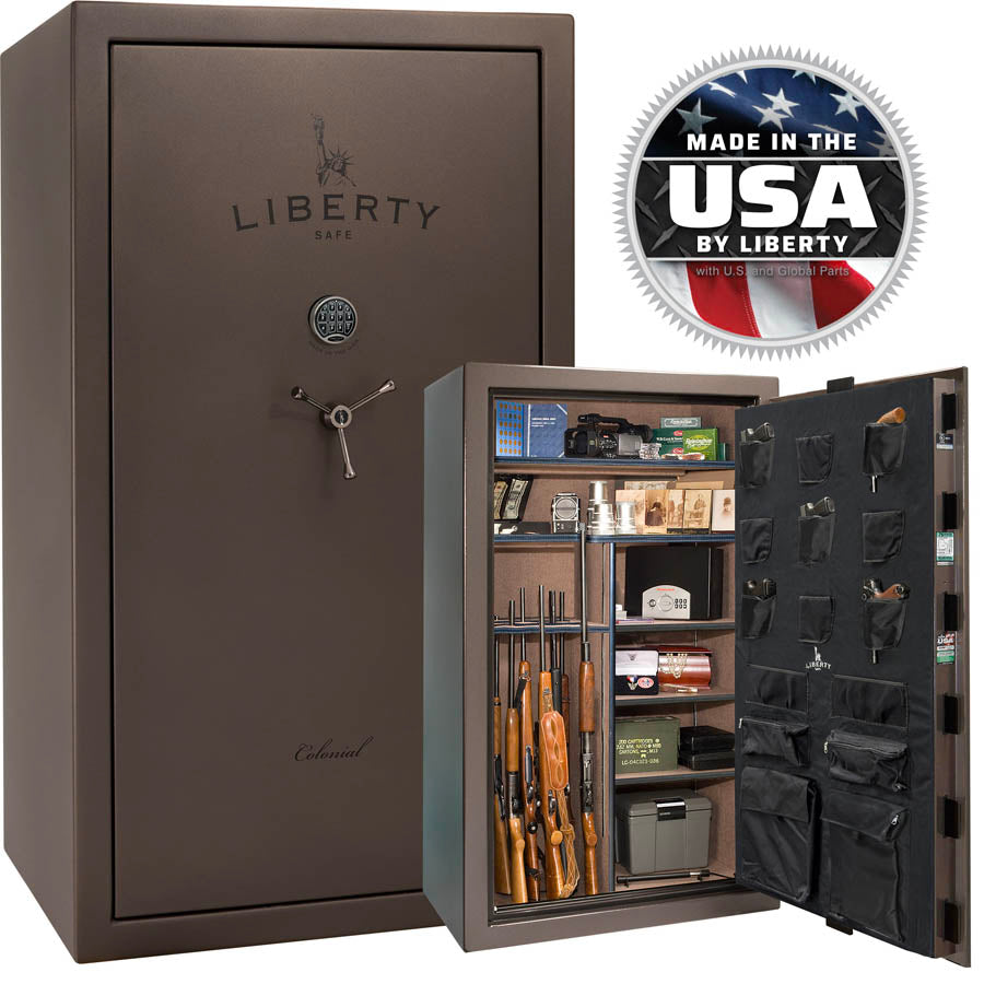 Liberty Colonial 50 Safe in Textured Bronze.