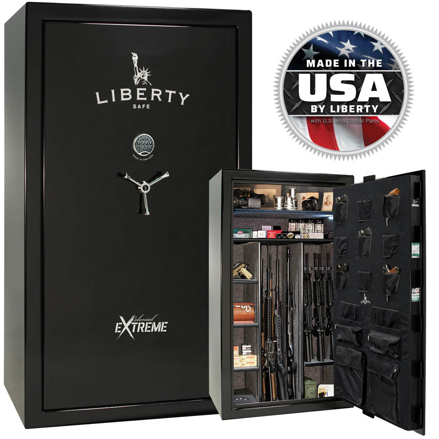 Liberty Colonial 50 Extreme Safe in Black Gloss.