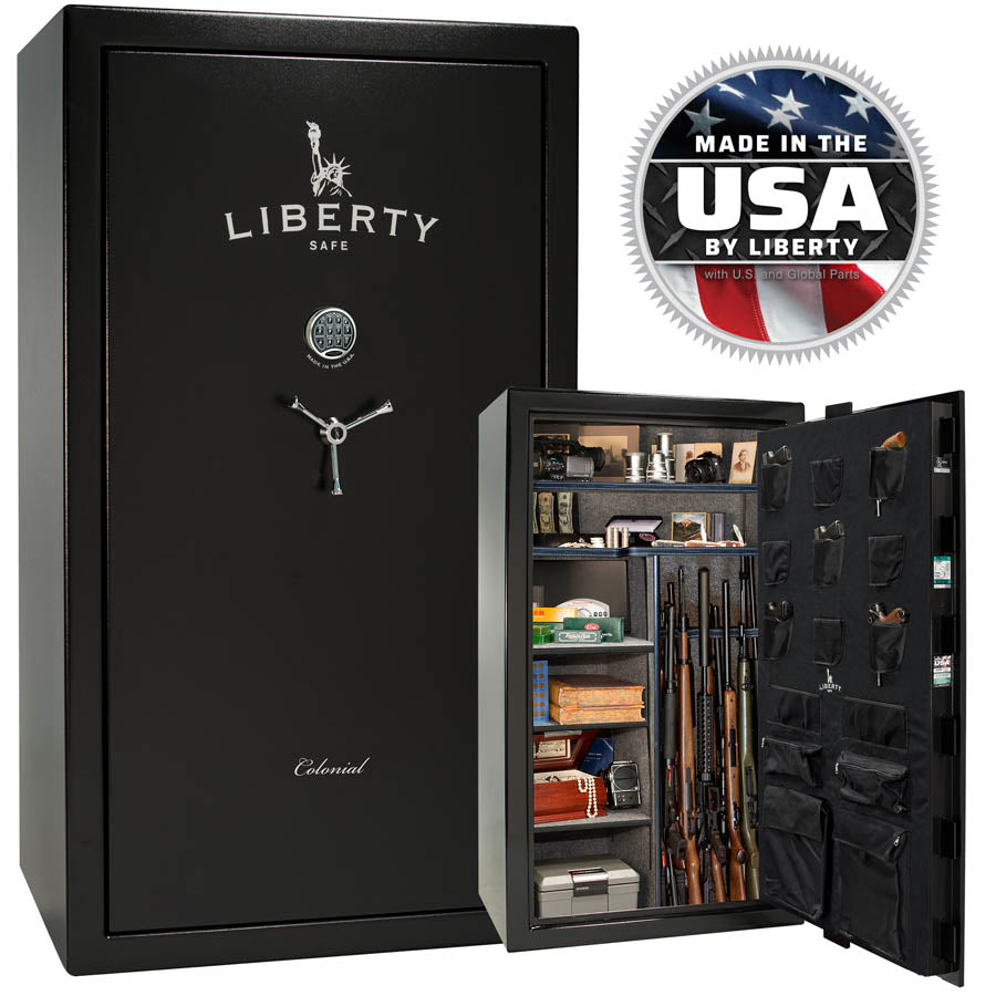 Liberty Colonial 50 Safe in Textured Black.