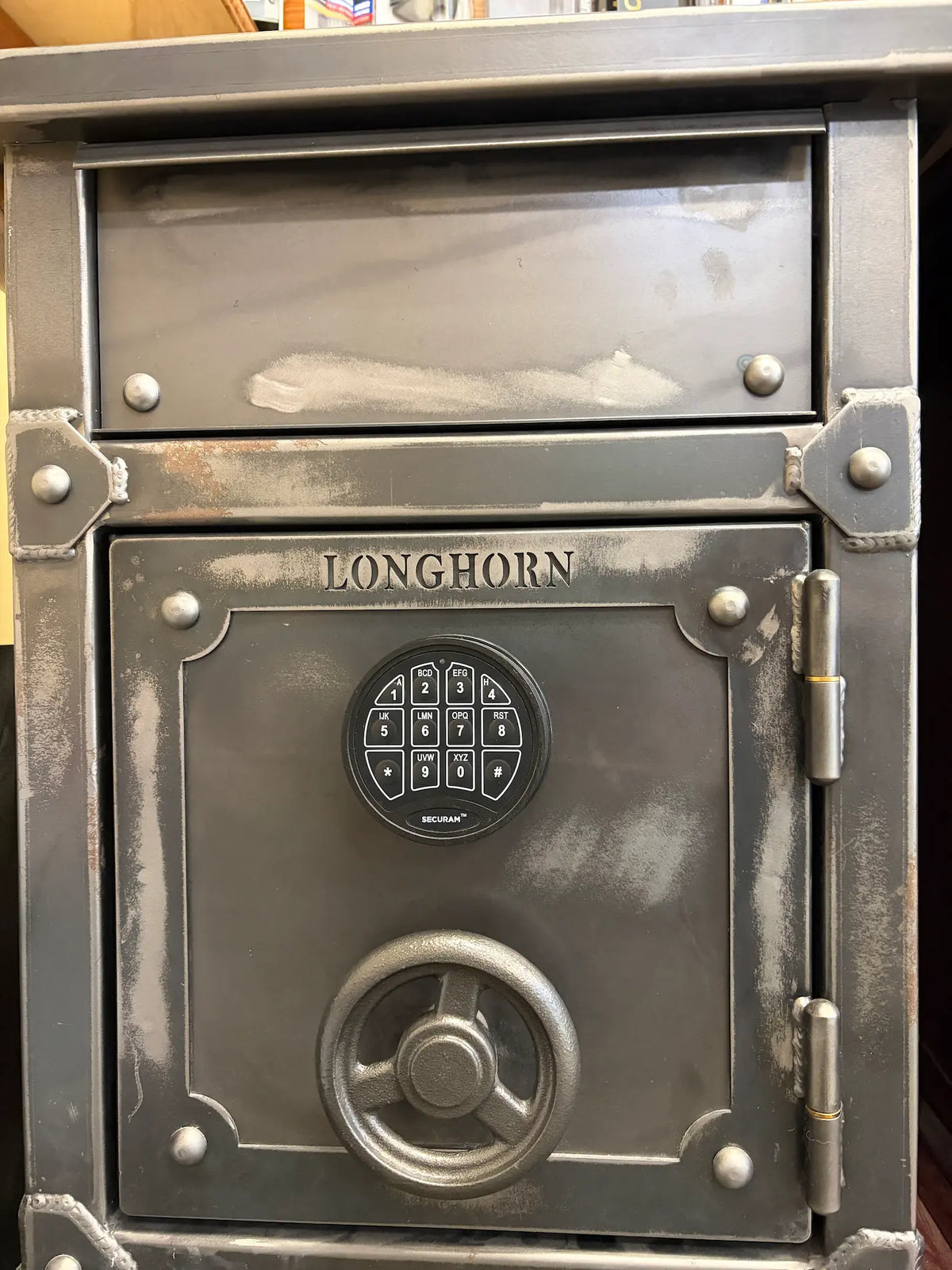 Rhino Metals Longhorn LNS2618 home safe exterior with electronic lock and steel door
