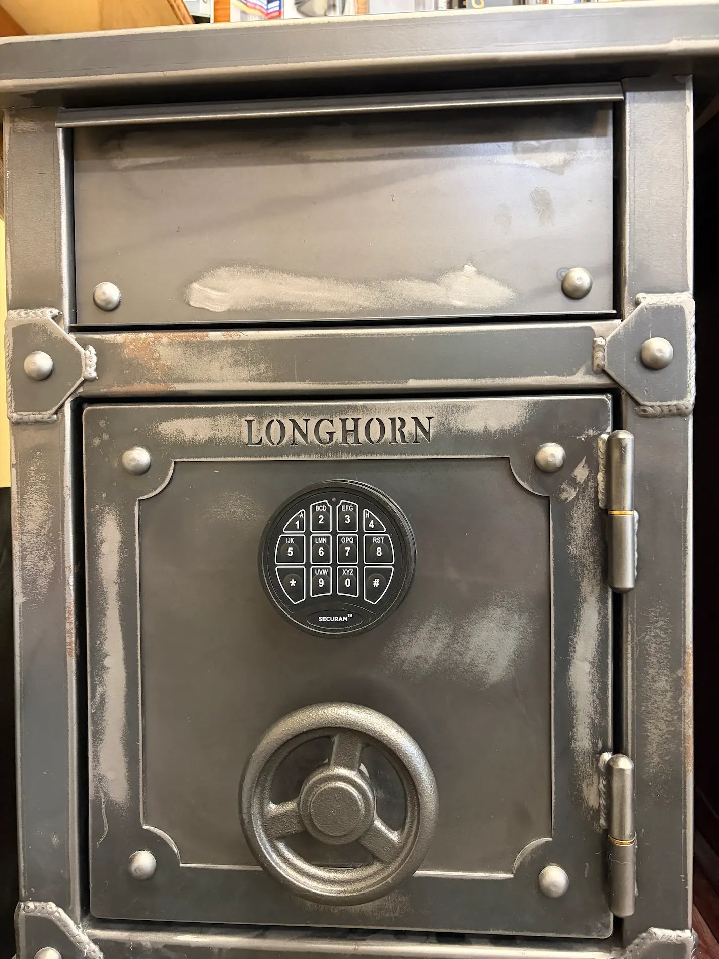 Rhino Metals Longhorn LNS2618 home safe exterior with electronic lock and steel door