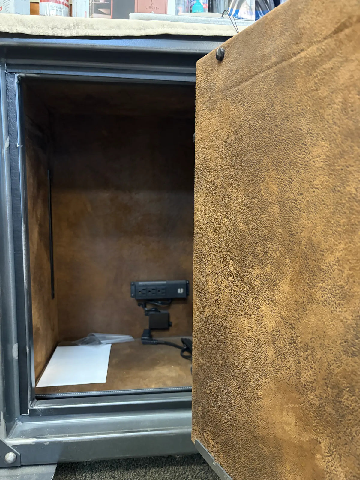 Interior of Rhino Strongbox RSB3022 safe showing storage compartment