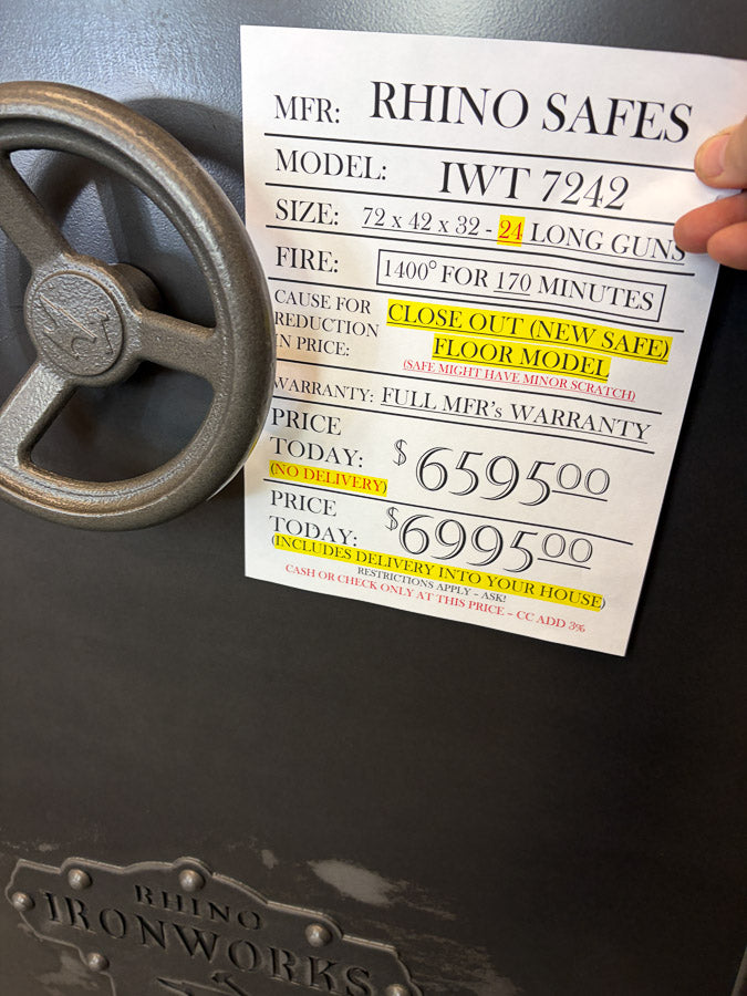 RHINO IWT7242 PRICE TAG