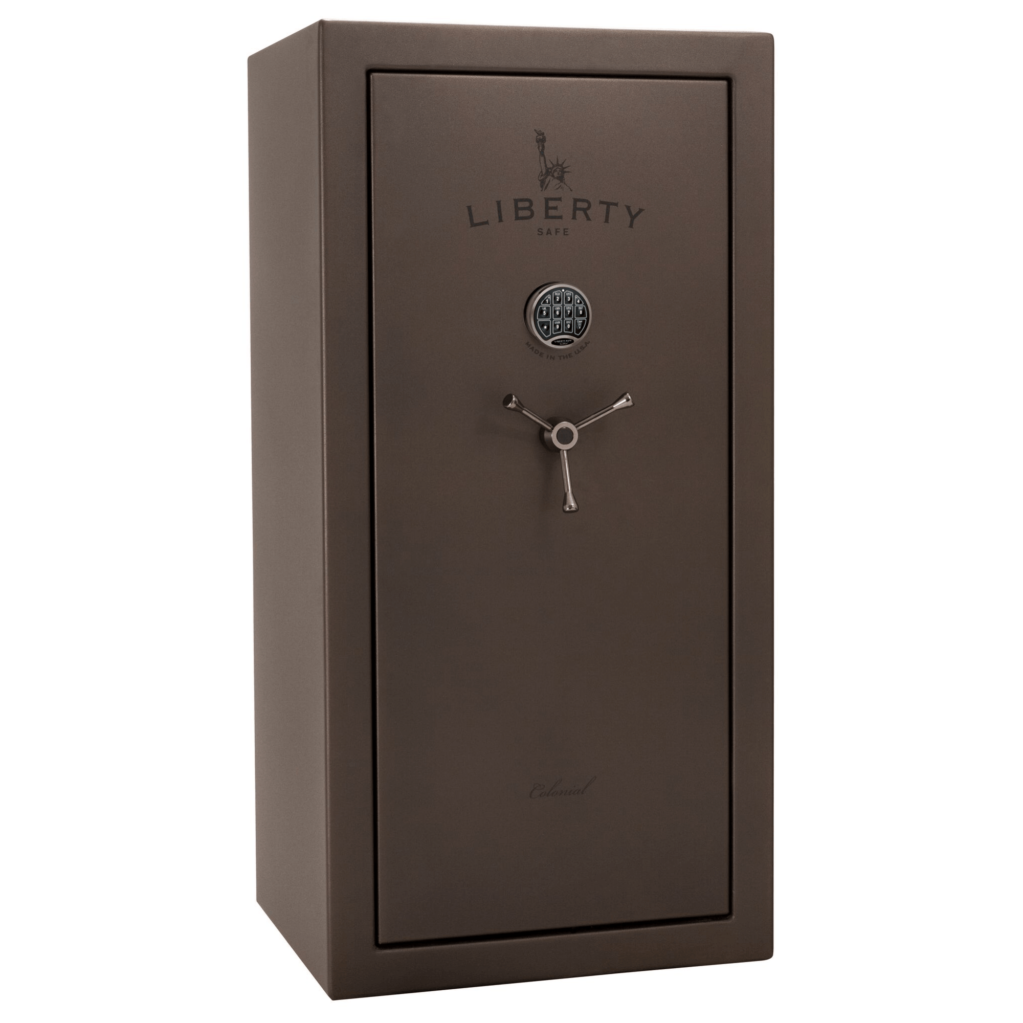 Liberty Colonial 23 Safe in Textured Bronze with Black Chrome Electronic Lock.