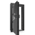 The Beast Vault Door in Black Gloss  with Chrome Electronic Lock, Left Outswing, door open.