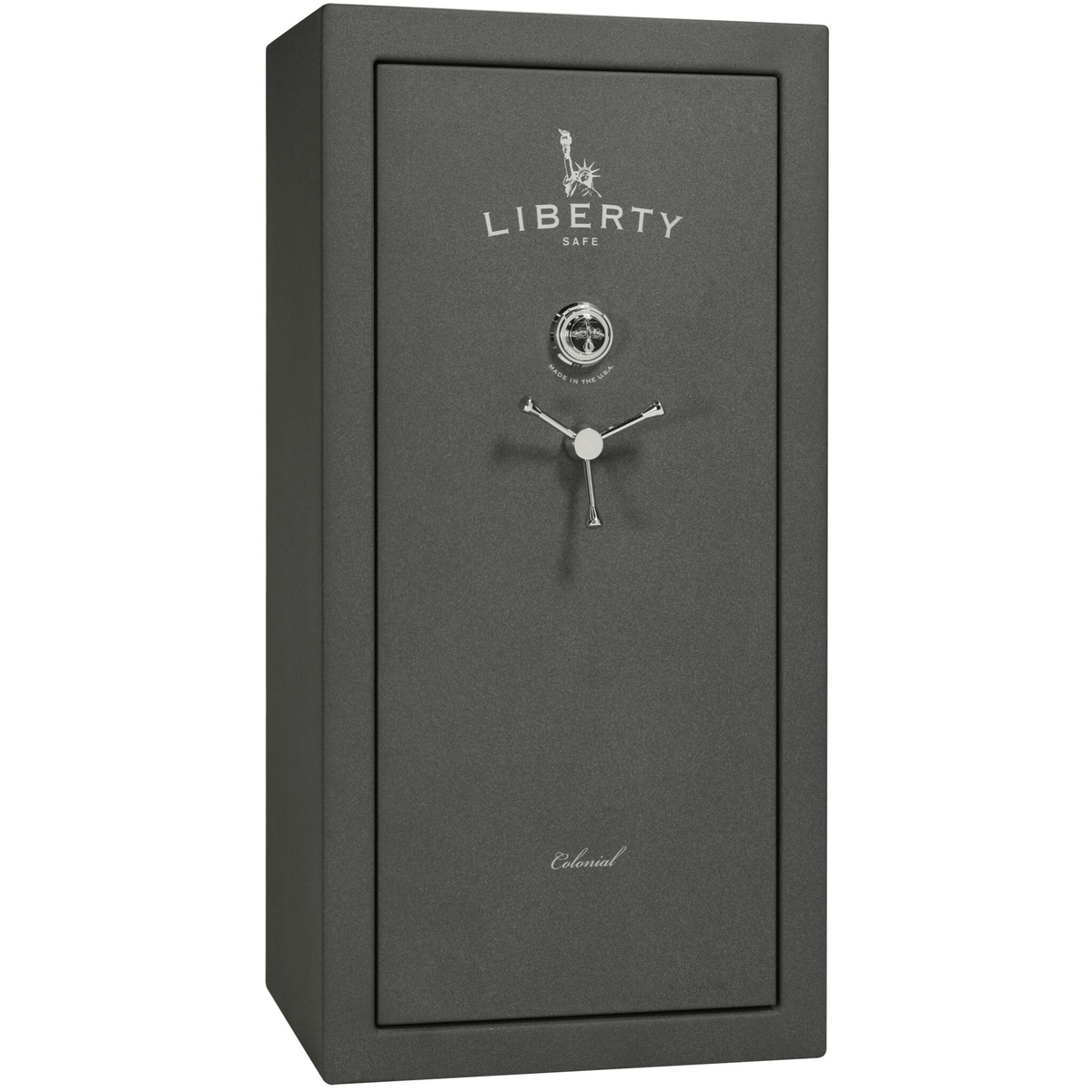 Liberty Colonial 23 Safe in Textured Granite with Chrome Mechanical Lock.