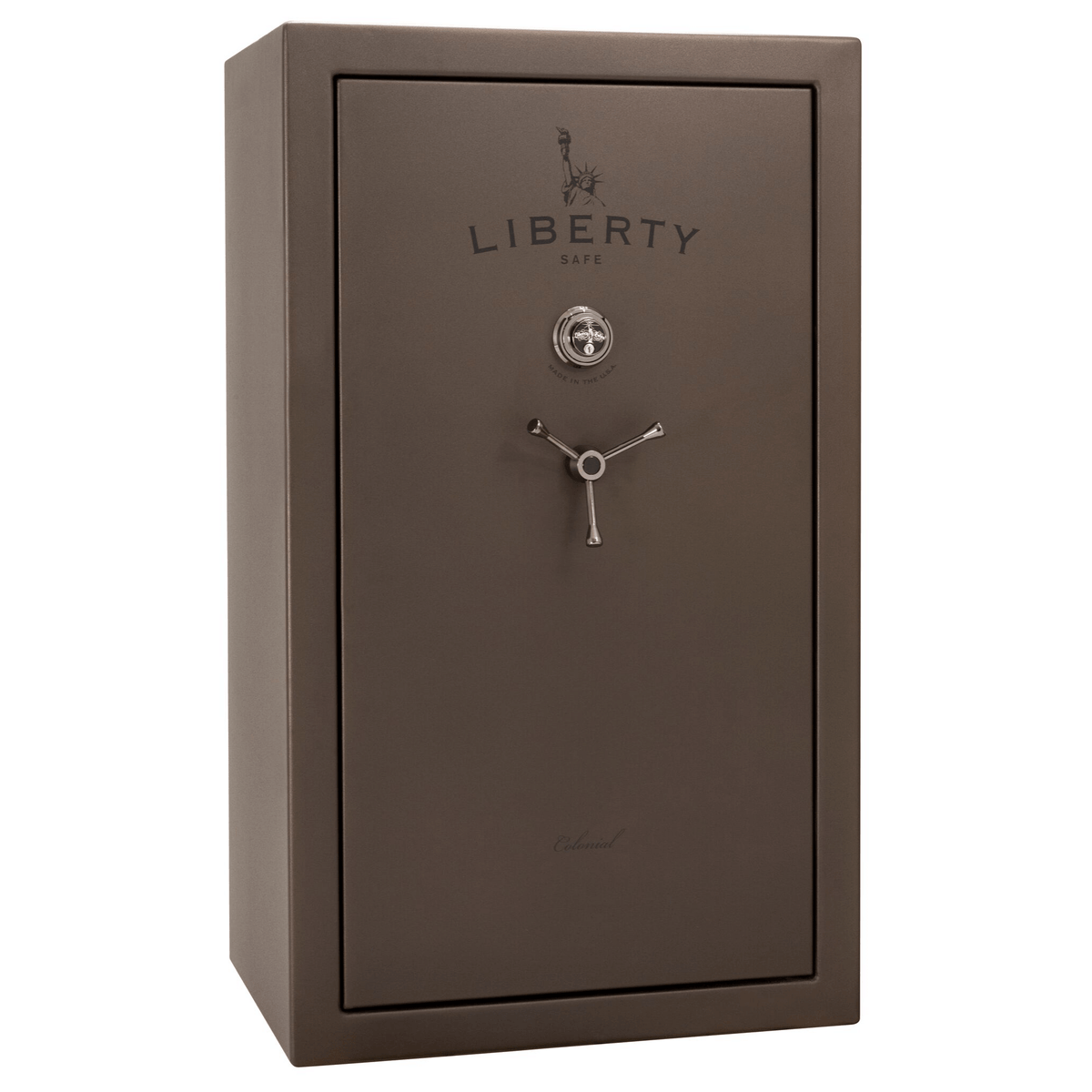 Liberty Colonial 30 Safe in Textured Bronze with Black Chrome Mechanical Lock.