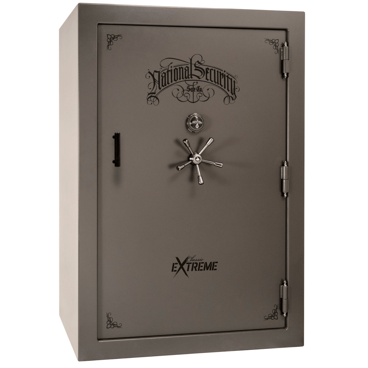 Liberty Classic Select Extreme Wide Body Safe in Gray Marble with Black Chrome Mechanical Lock.