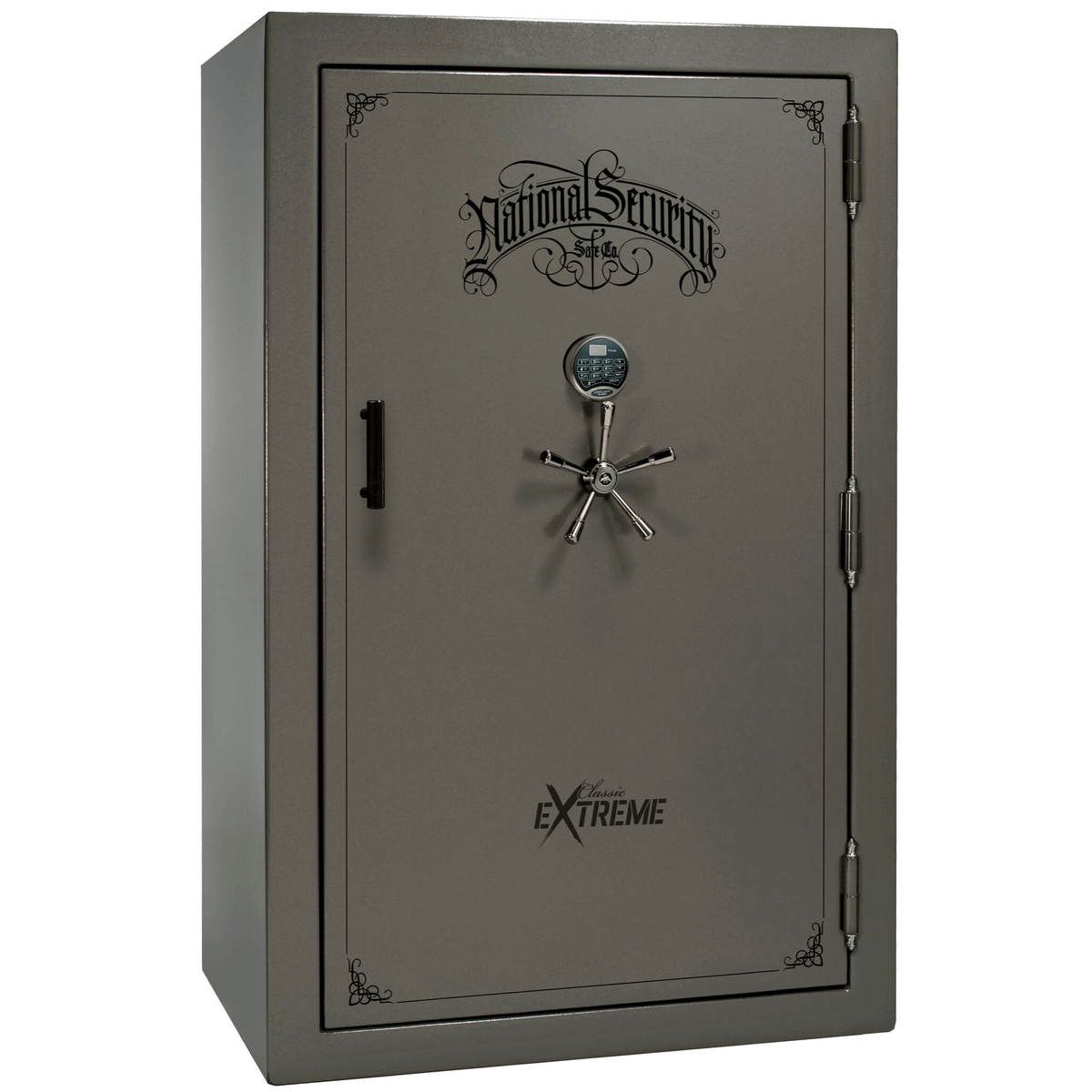 Liberty Classic Select Extreme Wide Body Safe in Gray Marble with Black Chrome Electronic Lock.