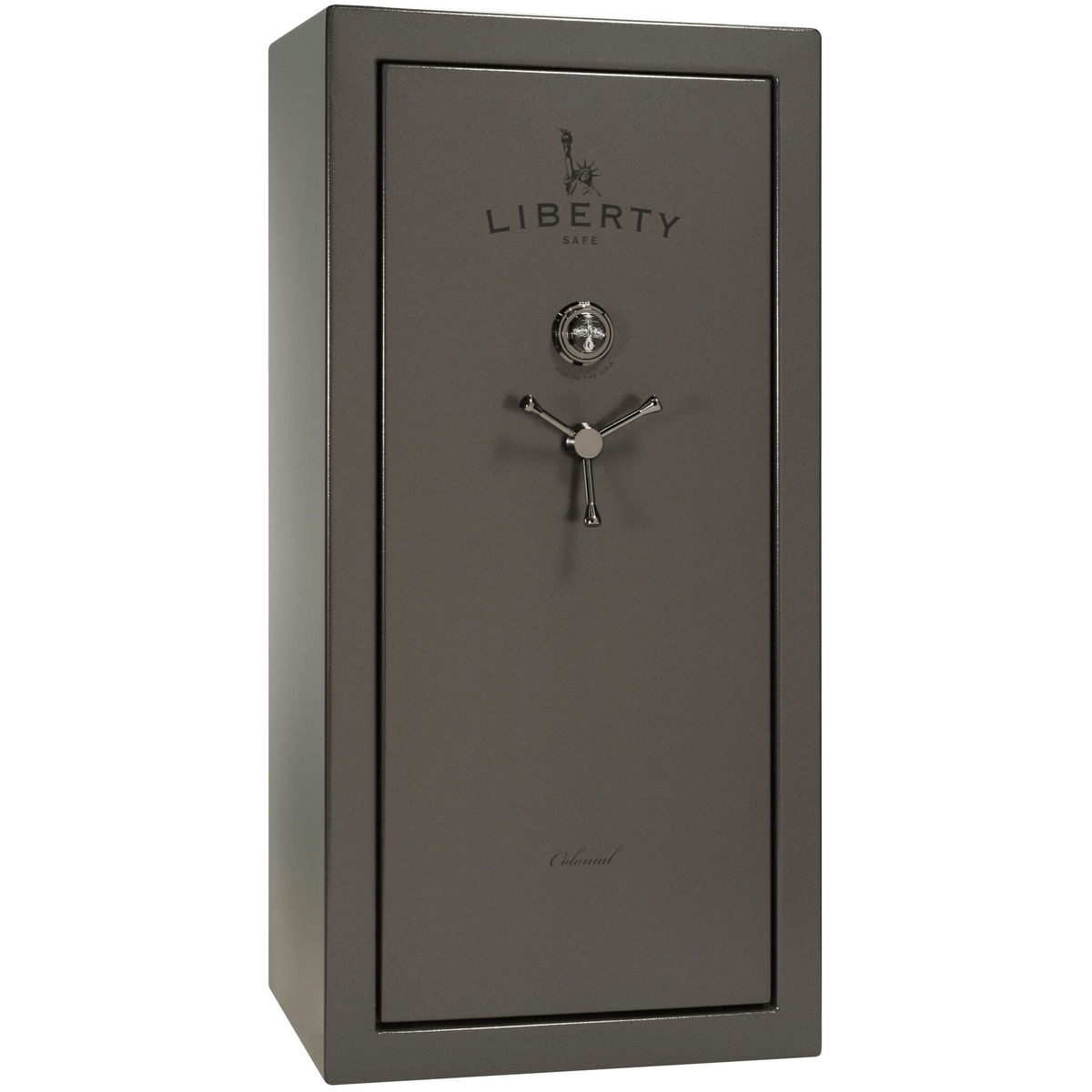 Liberty Colonial 23 Safe in Gray Marble with Black Chrome Mechanical Lock.