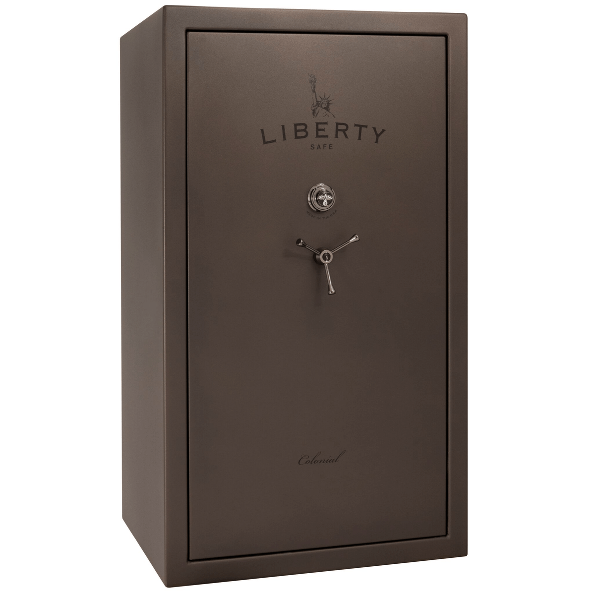 Liberty Colonial 50 Safe in Textured Bronze with Black Chrome Mechanical Lock.