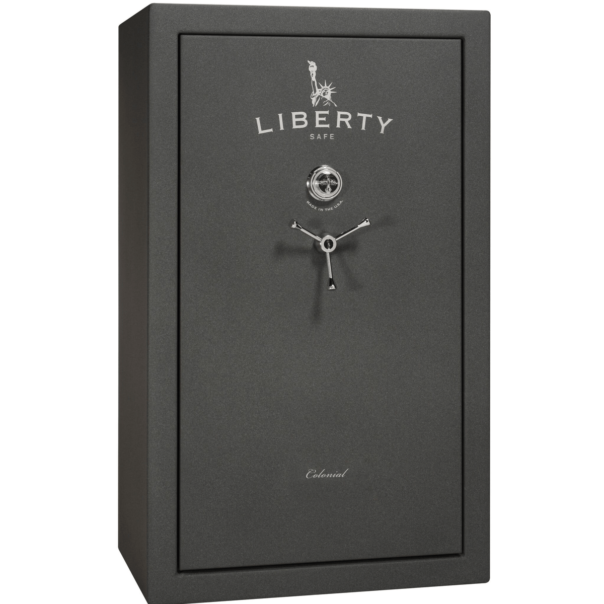 Liberty Colonial 30 Safe in Textured Granite, Open.