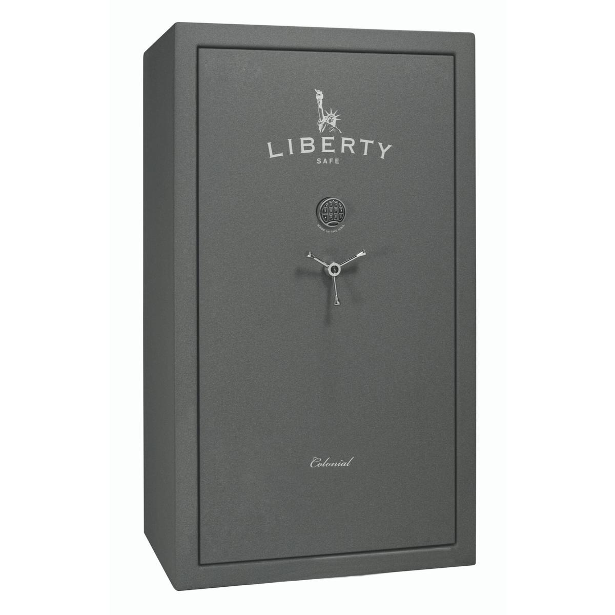 Liberty Colonial 50 Safe in Textured Granite with Chrome Electronic Lock.