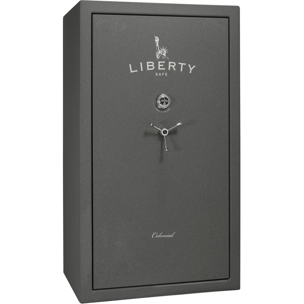 Liberty Colonial 50 Safe in Textured Granite with Chrome Mechanical Lock.