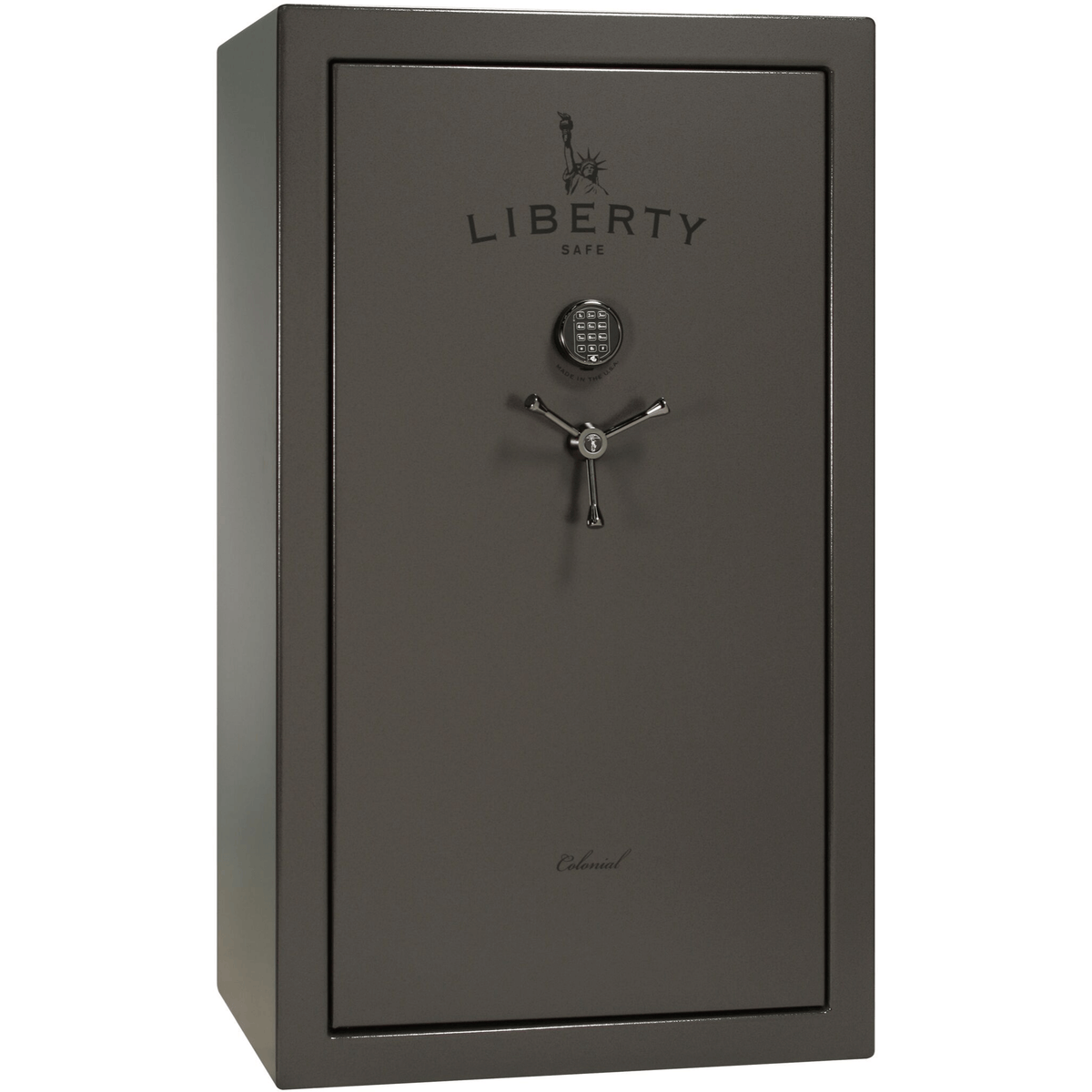 Liberty Colonial 30 Safe in Gray Marble with Black Chrome Electronic Lock.