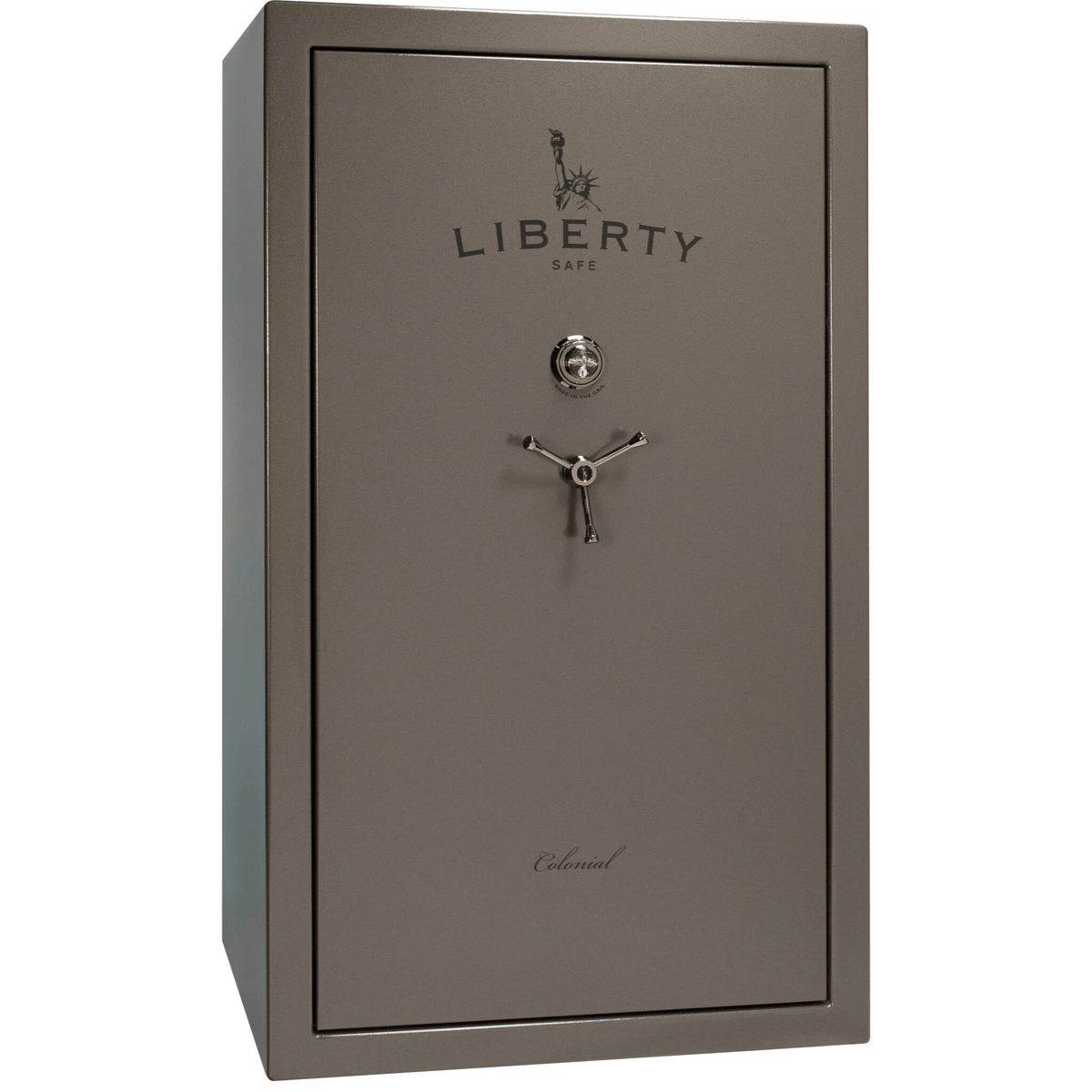 Liberty Colonial 50 Safe in Gray Marble with Black Chrome Mechanical Lock.