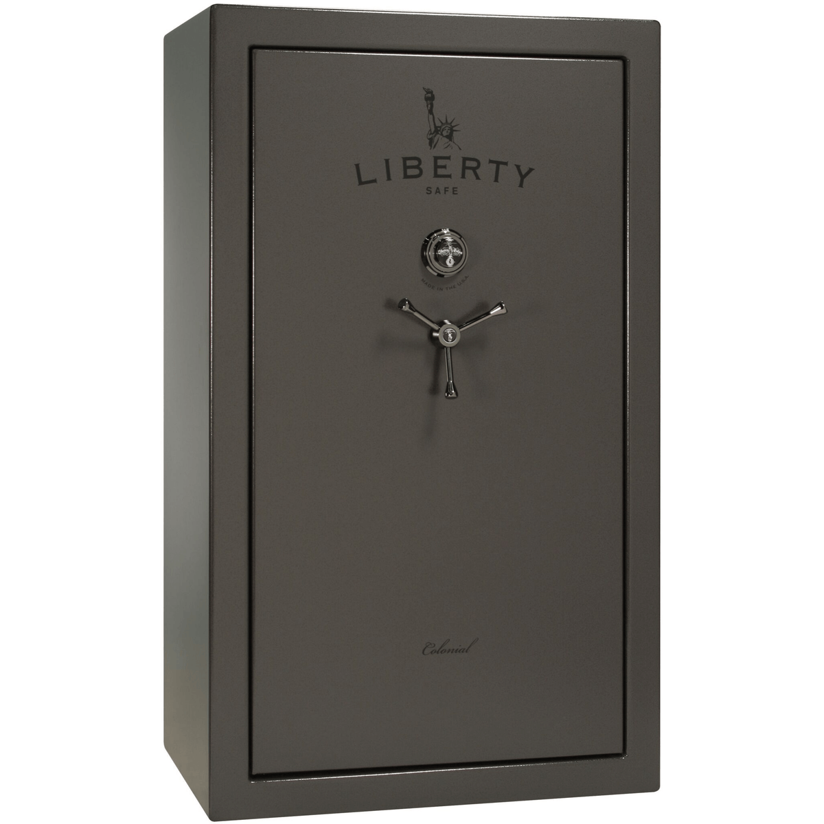 Liberty Colonial 30 Safe in Gray Marble with Black Chrome Mechanical Lock.