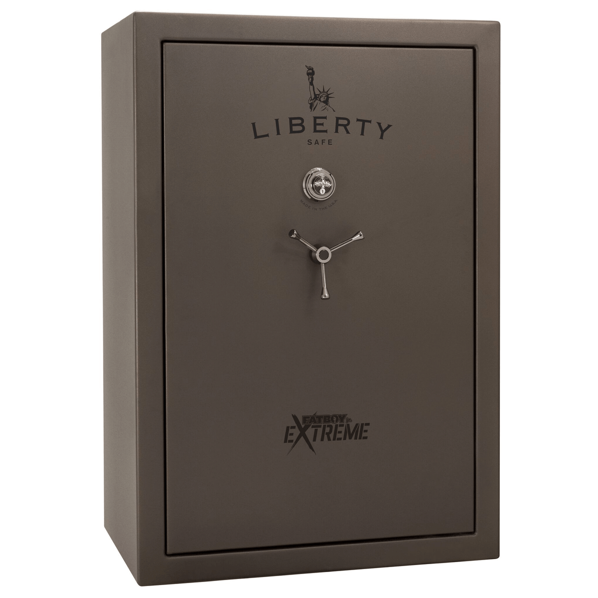 Fatboy Junior Extreme Safe in Textured Bronze with Black Chrome Mechanical Lock.