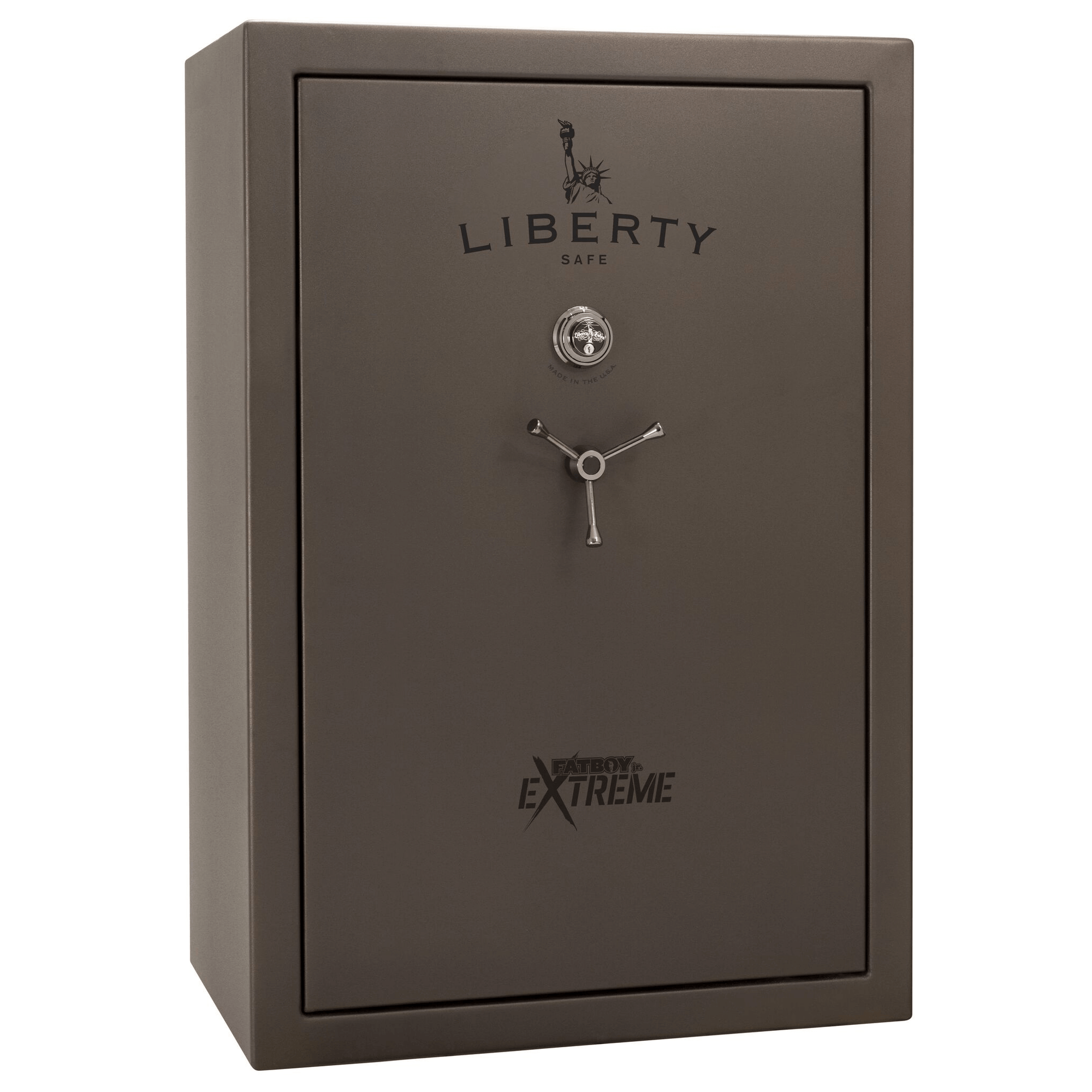 Fatboy Junior Extreme Safe in Textured Bronze with Black Chrome Electronic Lock.