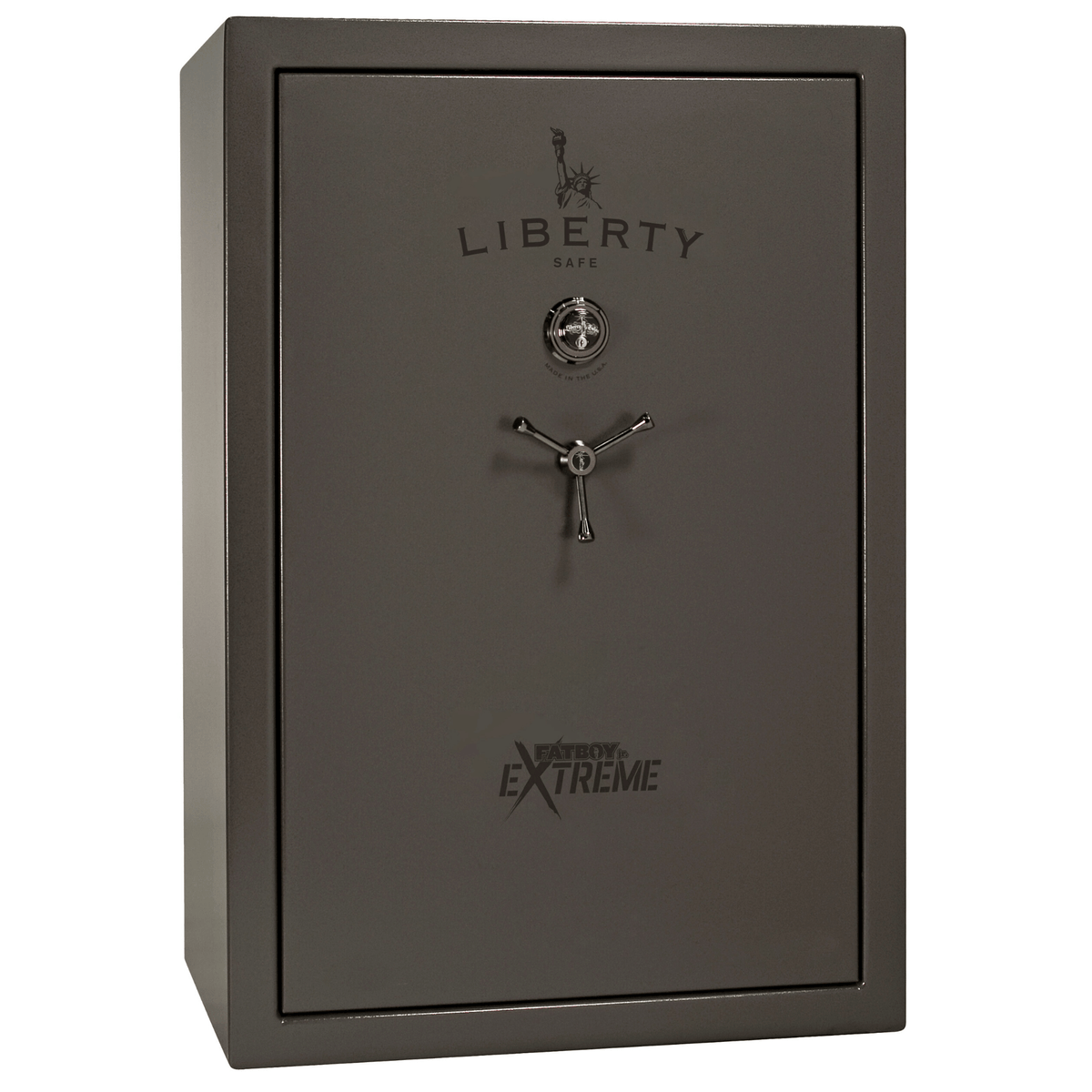 Fatboy Junior Extreme Safe in Gray Marble with Black Chrome Mechanical Lock.