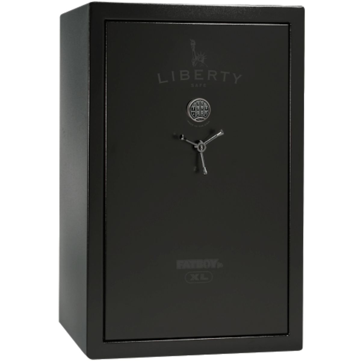 Fatboy Junior XL Safe in Textured Black with Black Chrome Electronic Lock.